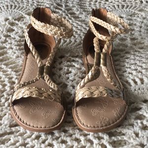 Gold Gladiator Sandals✨